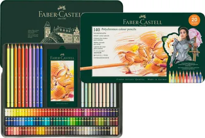 Produktbild von Faber-Castell Polychromos Farbstift - 140 Stück - Metalletui