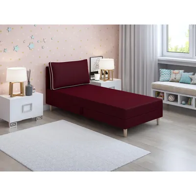 Obrázek produktu pro Čalouněné jednolůžko 80x195 ZORYNA 2 s úložným prostorem - černé