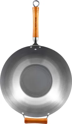 Obrázok produktu pre Ken Hom Karbonstahl Wok mit Holzgriff 36cm