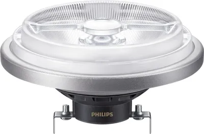A studio shot of a Philips LED light bulb.