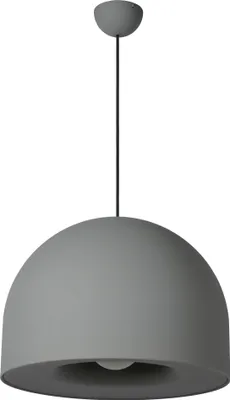 Produktbild von Hängelampe Metall rund D: 50 cm H: max. 240 cm Grau E27 Modern