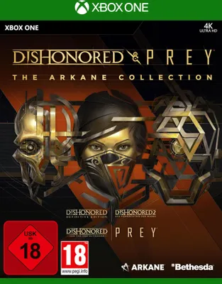 Produktbild von Bethesda Dishonored & Prey : The Arkane Collection, Xbox One, M (Reif), Physische Medien
