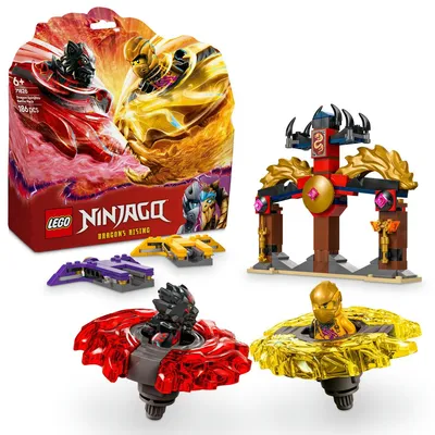 Obrázok produktu pre LEGO NINJAGO Bojový balíček dračieho Spinjitzu, Stavebnica, 6 rok / roky, Plast, 186 kusov, 357 g