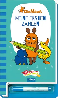 Produktbild von Trötsch Die Maus Schreib und wisch weg Zahlen