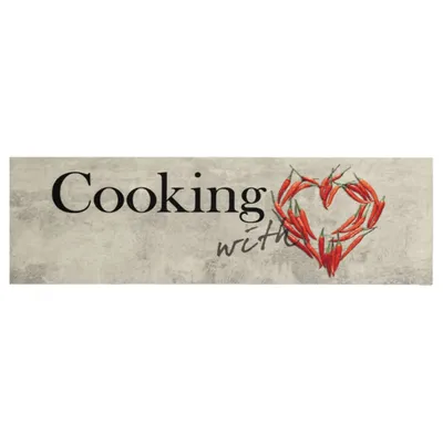Immagine prodotto di Tappeto da Cucina Lavabile Cucinare 60x180 cm in Velluto