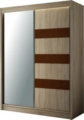Produktbild von Kleiderschrank TETIS Schlafzimmer Schrank Garderobe Wohnzimmer Garderobenschrank 215x200x61