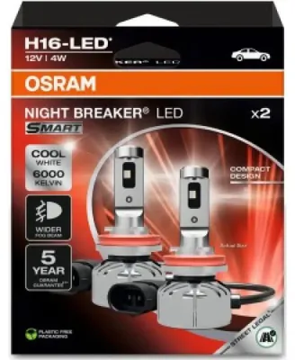 Obrázok produktu pre Osram H16-Led Night Breaker Smart 6000K 4W 12V Visejúca Skládacia Krabička X2 Ks
