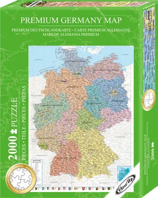 Produktbild von Deutschlandkarte Puzzle 2000 Teile, 68,8 x 96,6 cm
