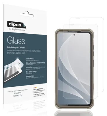 Immagine prodotto di 2x Pellicola Protettiva per RugOne Xsnap 7 Pro Protezione opaco Vetro Flessibile 9H dipos