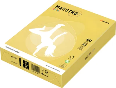 Image de MAESTRO Kopierpapier color A4 9417-CY39A80S kanariengelb 500Bl.
