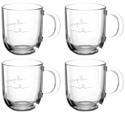 Produktbild von Leonardo Emozione Geschenk Tassen 4er Set, "All you need is love" Design, spülma