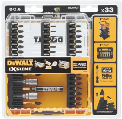 DEWALT Bit-Set FLEXTORQ 33-teilig DT70742T
