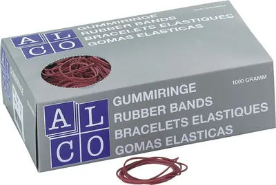 Produktbild von Gummiringe 65mm 1000g rot Packung mit 10 Stück