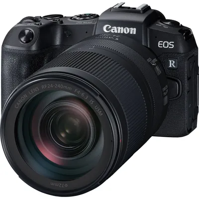 Produktbild von Canon EOS RP + RF 24-240mm f/4-6.3 IS USM, 26,2 MP, 6240 x 4160 Pixel, CMOS, 4K Ultra HD, Touchscreen, Schwarz