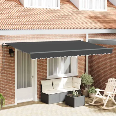 Zdjęcie produktu dla Maison Exclusive - Markiza wysuwana, antracytowa, 350 x 200 cm, tkanina