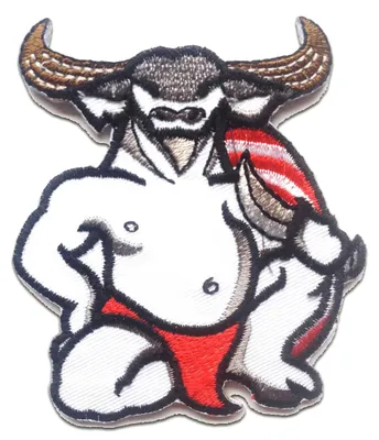 Obrázok produktu pre Kampfbüffel Bulle Buffalo - nášivka, nažehľovacia, nažehľovací obrázok, nášivka, na nažehlenie, veľkosť: 7 x 8 cm