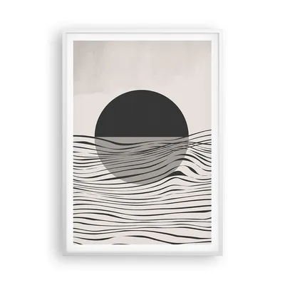 Produktbild von Gerahmtes Poster - Weißer Rahmen - Figuren Formen Geometrie - 70x100 cm - Wand Bild - Wanddeko - Wandbilder - Kunstposter - Wandposter - Bilderrahmen - Bilder - Kunstdruck - P2WPA70x100-4964