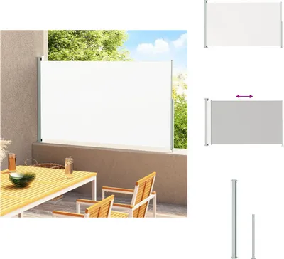 Produktbild von vidaXL Seitenmarkise Ausziehbar 220x300 cm Creme -  Sonnenschirme & Sonnenschutze