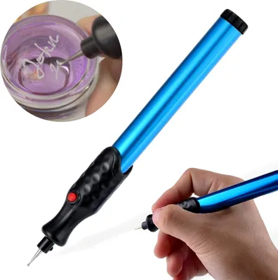 Produktbild von Tragbarer Präzisions-Gravierstift für Heimwerkerprojekte, elektrisches Gravurwerkzeug für Metall, Glas, Leder und Holz.