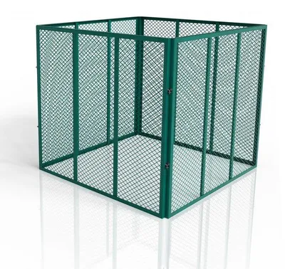Produktbild von Juskys Metall Komposter 450 L, stabil, wetterfest & kompaktes Stecksystem – Dunkelgrün
