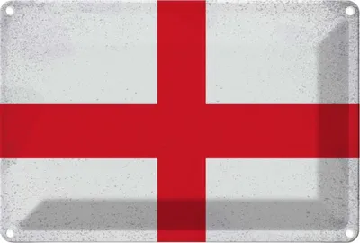 Produktbild von vianmo Blechschild 12x18 cm England Vintage Flagge Fahne Wappen