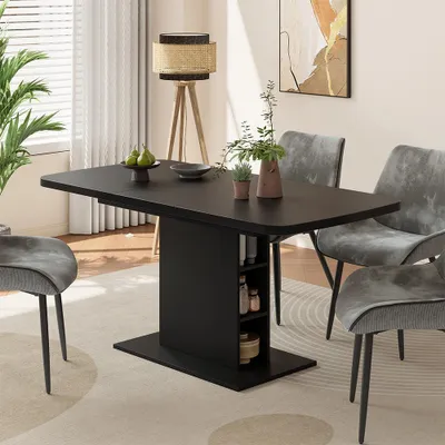 Zdjęcie produktu dla Stół jadalny Vicco Fenaro Czarny 120 x 80 cm 2 części, Model 56481