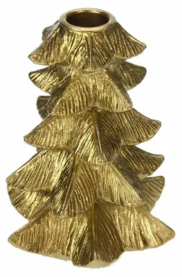 Produktbild von Meander Kerzenhalter Kerstboom M goudkleur 11,8x10x15cm