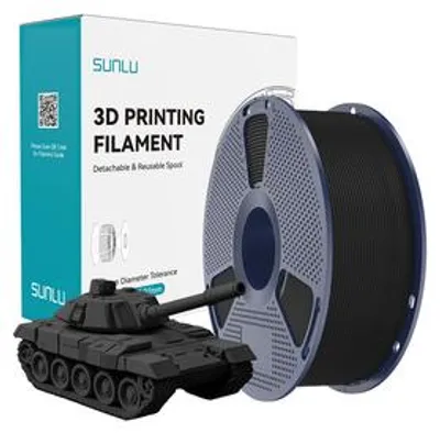 Produktbild von Sunlu PLA+ High-Speed Filament Schwarz, 1,75 mm PLA+ für schnelle FDM-3D-Drucke