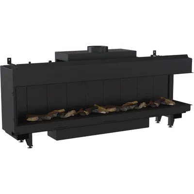 Produktbild von Gaskamin LEO 200 rechts Propan ∅ 130/200 12,5 kW