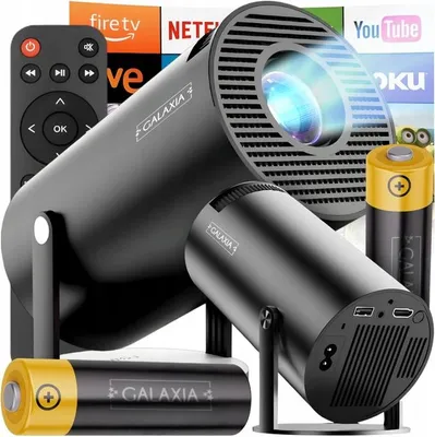 Zdjęcie produktu dla Projektor Mini Przenośny Projektor Android Wifi Full Hd 180° Hdmi
