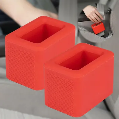 Productafbeelding van Autogordelhouder, set van 2, rood, voor in de auto