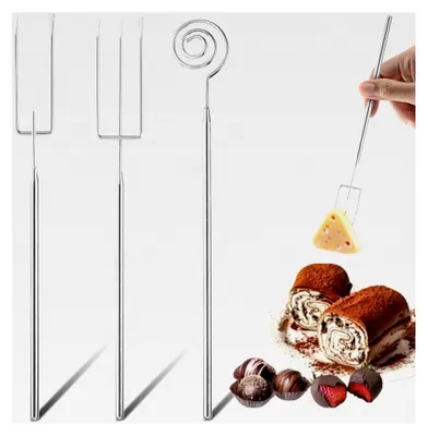 Produktbild von 3 Stück Pralinengabel Set aus Edelstahl