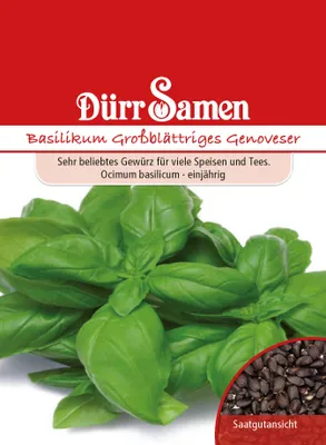 Produktbild von Dürr-Samen - Basilikum Großblättriges Genoveser - Saatgut - 0170