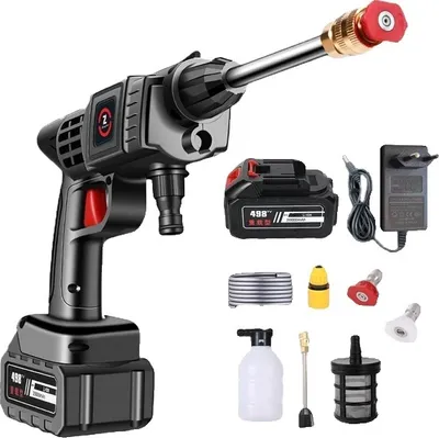 Produktbild von Hochdruckreiniger, kabelloser Betrieb, kompatibel mit Makita 21V Akku, 20000mAh Batterie