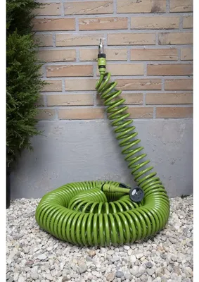 Produktbild von Kinzo Spiral Gartenschlauch Set 30M - automatisch wickelnder Gartenschlauch - inkl. Sprühkopf