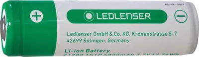 Immagine prodotto di LEDLENSER 21700 Batteria agli ioni di litio da 4800 mAh per torce H7R Core, H7R Signature, H7R Work, P7R Core, P7R Signature, P7R Work