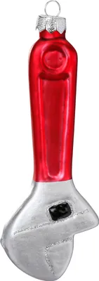 Produktbild von Christbaumschmuck Glas Rohrzange 13cm Rot