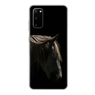 Produktbild von MuchoWow® Handyhülle Schutzhülle Hülle für Samsung Galaxy S20 Pferd - Tiere - Weiß Silikon Softcase Handy Hülle - Bild