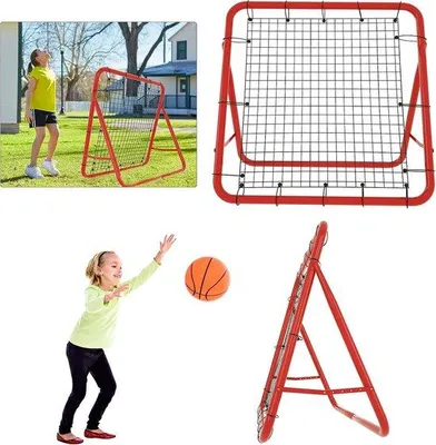 Produktbild von Famanu Fußball-Rebounder klappbar - Trainingshilfe mit 5 verstellbaren Winkeln
