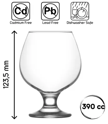 Produktbild von LAV Misket Brandy-Schwenkergläser – 390 ml – transparent – ​​6 Stück