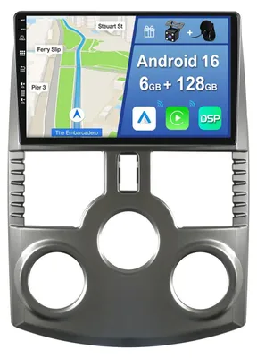Immagine prodotto di Autoradio 2 DIN Android 12 con schermo da 9 pollici, compatibile con CarPlay, GPS, DAB e dotata di telecamera