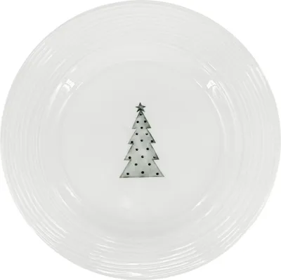 Zdjęcie produktu dla Porcelanowy płytki talerz Croft Advent 27,5 cm, zielony