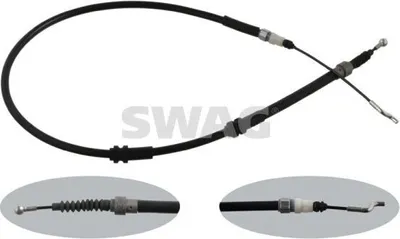 Produktbild von SWAG Handbremsseil Seilzug Feststellbremse für VW Transporter V Bus (7HB, 7HJ, 7EB, 7EJ, 7EF, 7EG, 7HF, 7EC) Hinten Links Hinten Rechts 30 93 6352