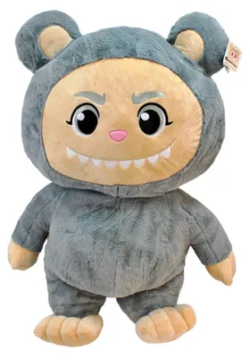 Immagine prodotto di Graues Onikuma XXL Plüschtier stehend - ca. 85 cm