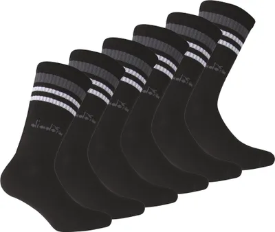Produktbild von Diadora Uni Tennissocken - 6er Pack, Logo, Streifen Schwarz 43-46