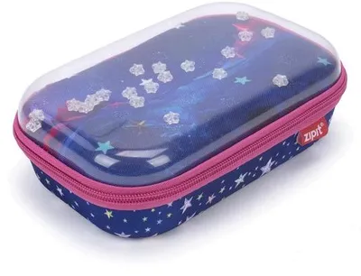 Produktbild von Kinderetui mit Sternenmotiv und transparentem Deckel