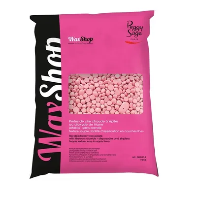 Obrázek produktu pro Peggy Sage Wax Shop Perełki wosku do depilacji na gorąco Różane, 800g