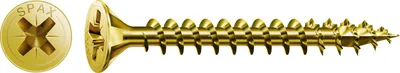Produktbild von Spax Universalschraube 4,5 x 35 mm Senkkopf Kreuzschlitz Z Vollgewinde 4CUT YELLOX A2L 500 Stk