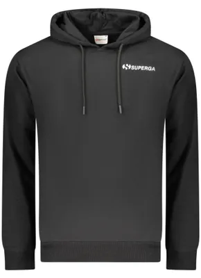 Produktbild von Schwarzes Herren-Sweatshirt: Kapuzenpullover ohne Reißverschluss