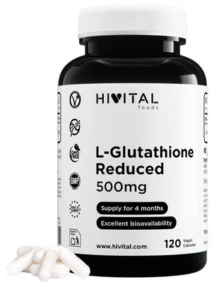 Zdjęcie produktu dla L-Glutation redukowany, 500 mg | 120 wegańskich kapsułek